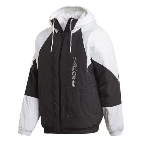 adidas Originals Mens Adicolor Colourblock Padded Hooded Jacket White/Black