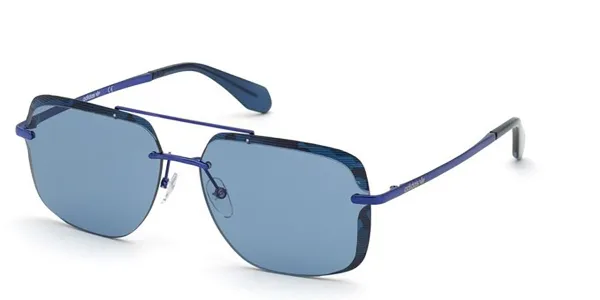 Adidas Originals OR0017 90V Men's Sunglasses Blue Size 62