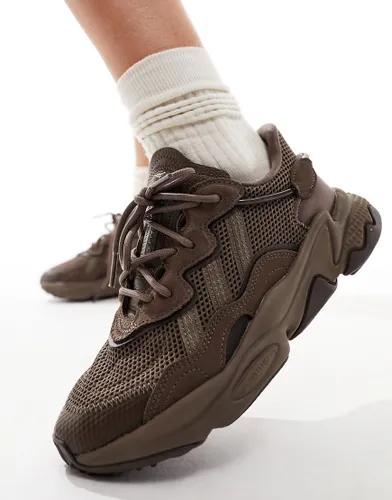 adidas Originals Ozweego trainers in dark brown