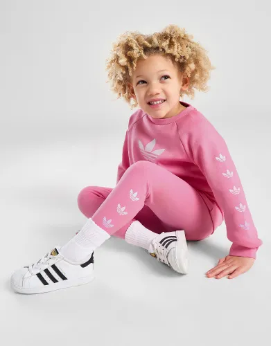 adidas Originals Repeat Trefoil Crew Tracksuit Infant - PINK