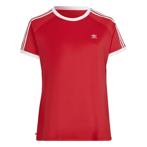 Adidas Originals Slim 3 Stripes T-Shirt - Red