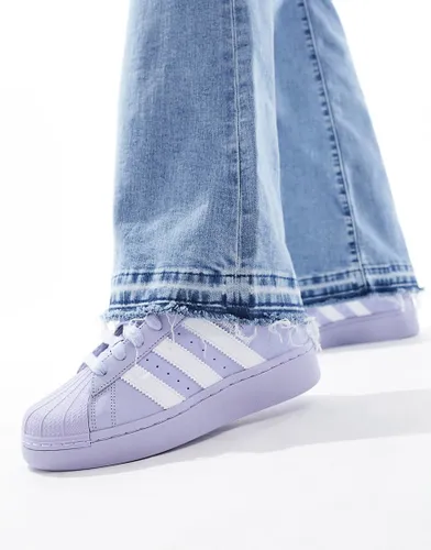 adidas Originals Superstar XLG trainers in lilac and white