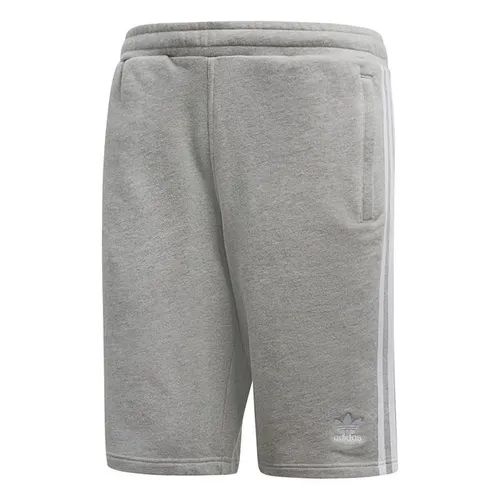 ADIDAS ORIGINALS Three Stripe Cotton Shorts - Grey