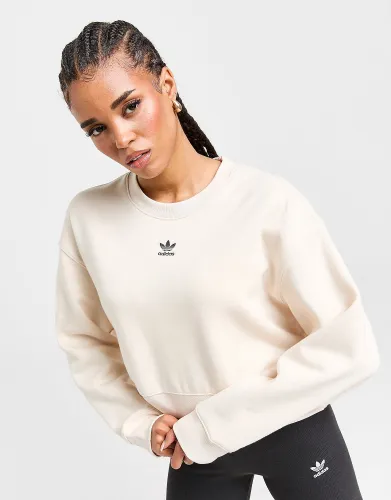 adidas Originals Trefoil Crew Sweatshirt - Wonder White - Womens