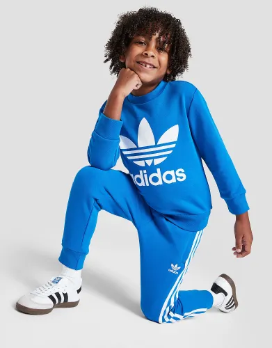 adidas Originals Trefoil Crew Tracksuit Children - Blue