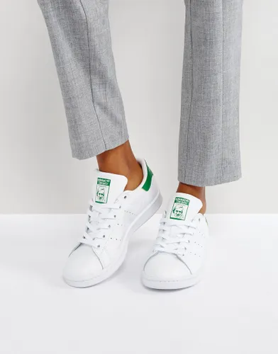 adidas Originals white and green Stan Smith trainers