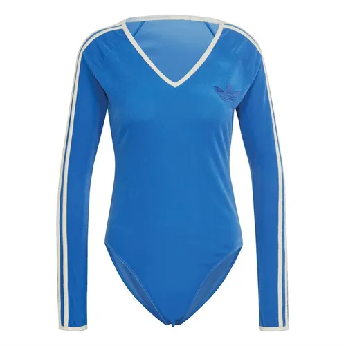 adidas Originals Womens Adicolor 70S Long Sleeve Bodysuit Blue Bird