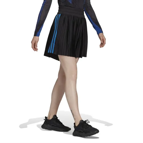 adidas Originals Womens Blue Version Pleated Shorts Black