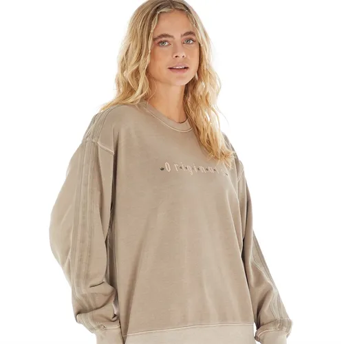 adidas Originals Womens Graphic Sweatshirt Chalky Brown
