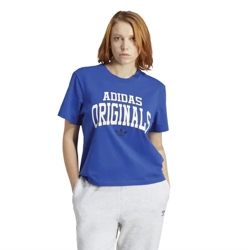adidas Originals Womens Graphic T-Shirt Semi Lucid Blue