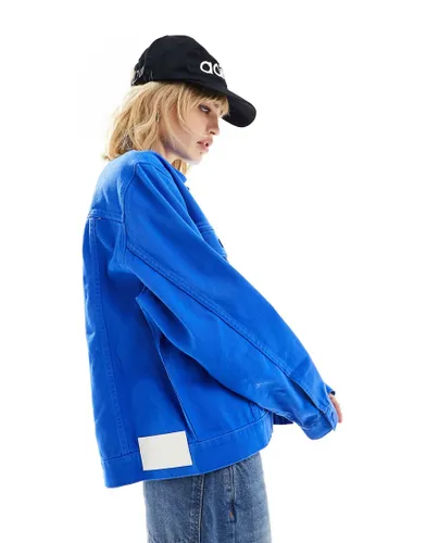 adidas Originals x Ksenia Schnaider denim trucker jacket in blue