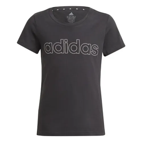 adidas  PLAKAT  girls's Children's T shirt in Black