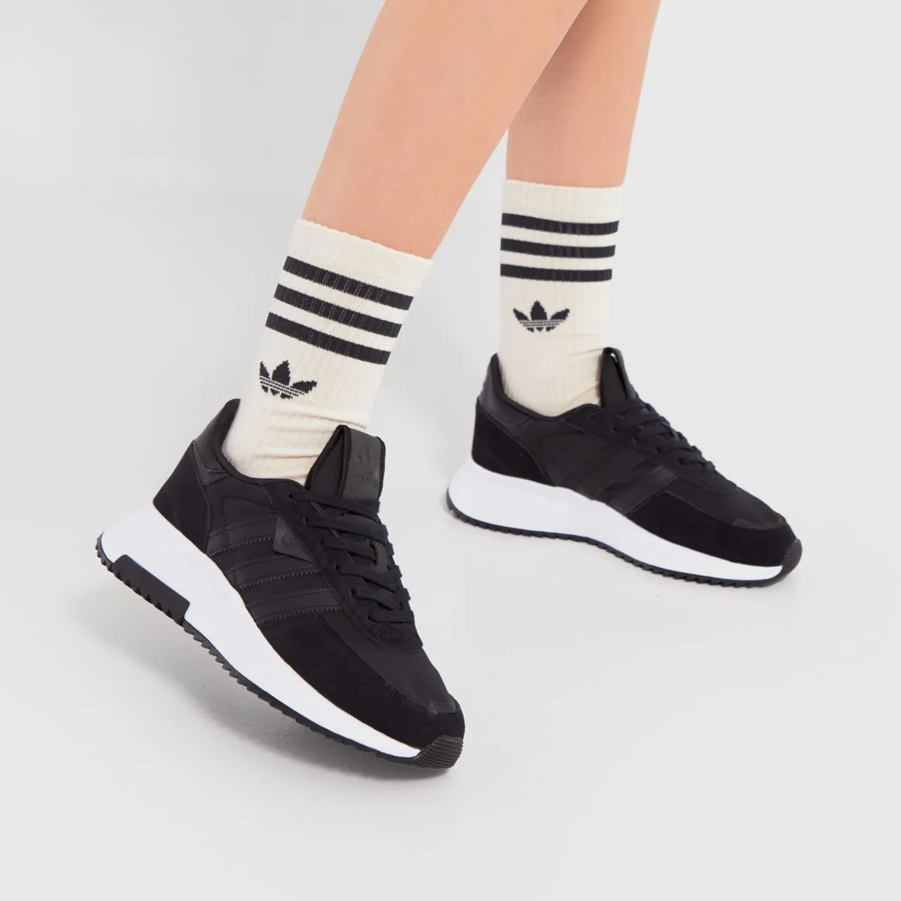 Adidas Retropy F2 Trainers In Black & White