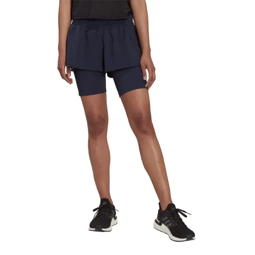 adidas Run Icons 3-Stripes 2-in-1 Women's Running Shorts