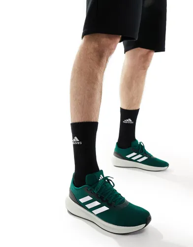 adidas Running Runfalcon 3.0 trainers in dark green and white-Multi