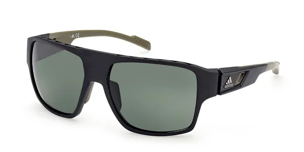 Adidas SP0046 Polarized 02N Men's Sunglasses Black Size 59