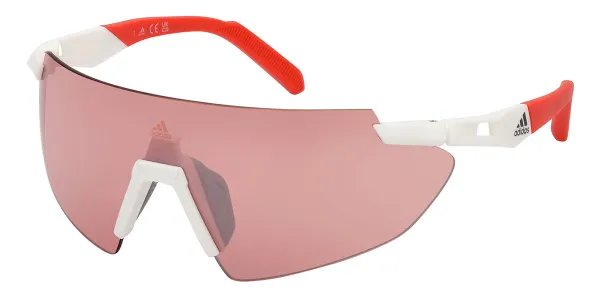 Adidas SP0077 CMPT AERO UL 21L Men's Sunglasses White Size 138