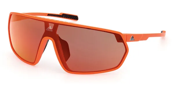 Adidas Sp0089 PRFM Shield 43L Men's Sunglasses Orange Size 144