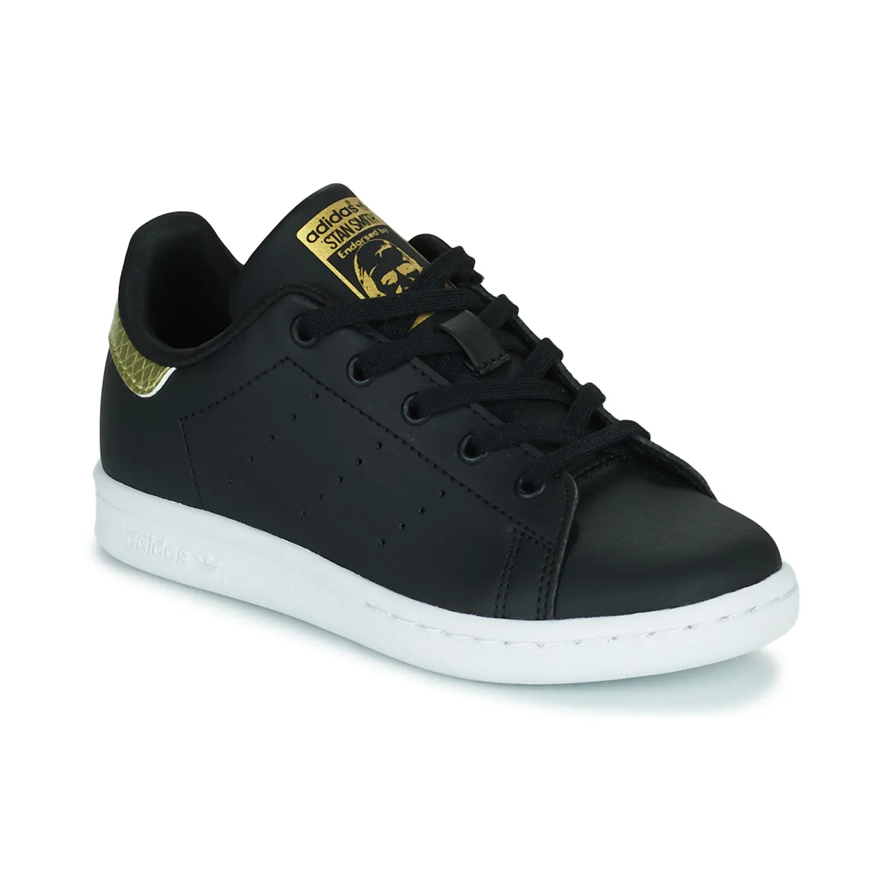 adidas  STAN SMITH C  girls's Children's Shoes (Trainers) in Black