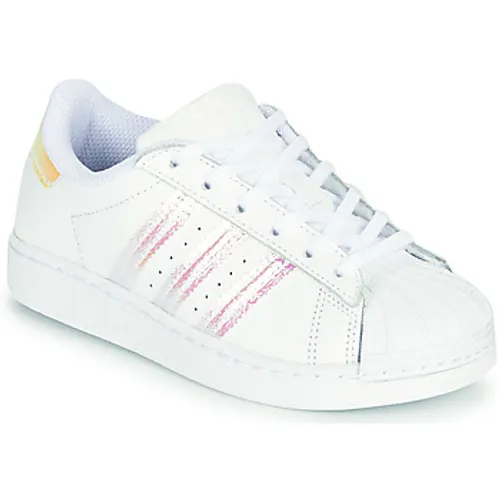 adidas  SUPERSTAR C  girls's Children's Shoes (Trainers) in White