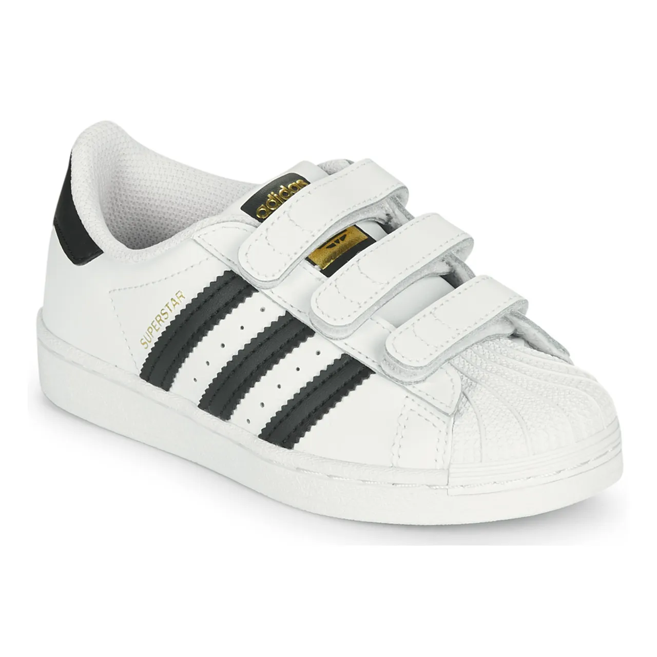adidas  SUPERSTAR CF C  boys's Children's Shoes (Trainers) in White