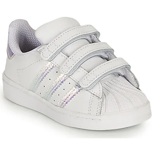 adidas  SUPERSTAR CF I  girls's Children's Shoes (Trainers) in White