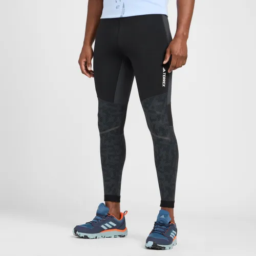 Adidas Terrex Men's Agravic Trail Running Leggings - Black, BLACK