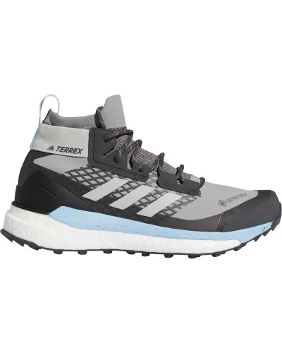 adidas TERREX Women's Free Hiker GORE TEX Boots - Ch Solid Grey/Grey Two/Glow Blue