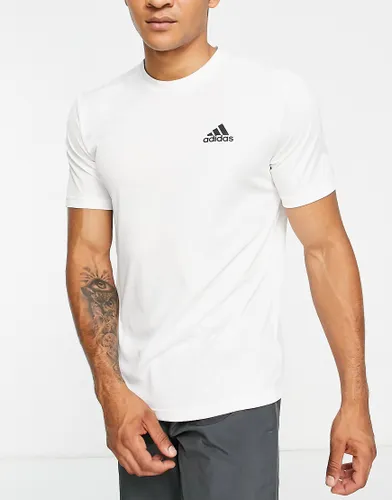 adidas Training Badge of Sport logo t-shirt in white