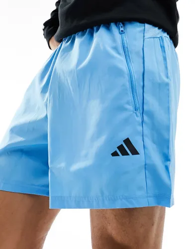 adidas Training Essentials 5 inch shorts in blue