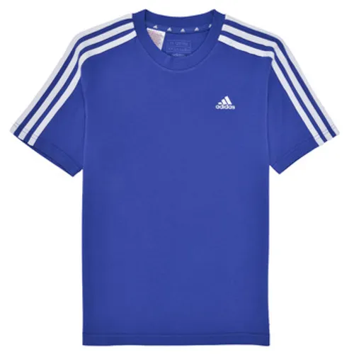 adidas  U 3S TEE  boys's Children's T shirt in Blue