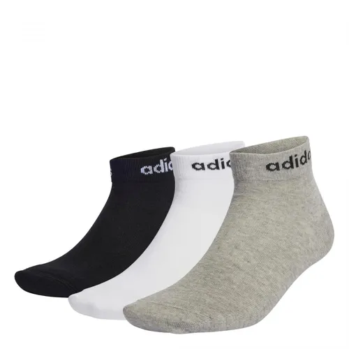 adidas Unisex Calze Basse Think Linear Set Di 3 Socks