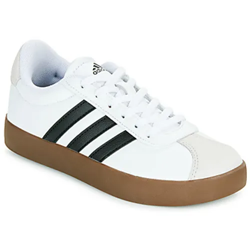 adidas  VL COURT 3.0 K  boys's Children's Shoes (Trainers) in White