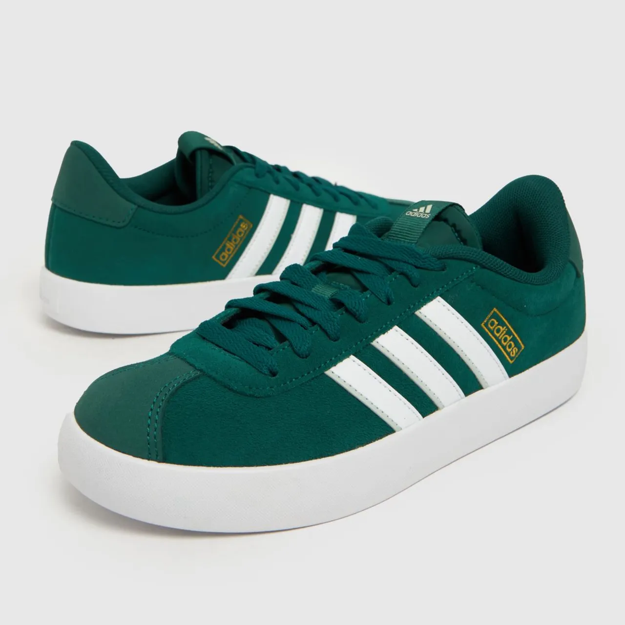 Adidas Vl Court 3.0 Trainers In White & Green