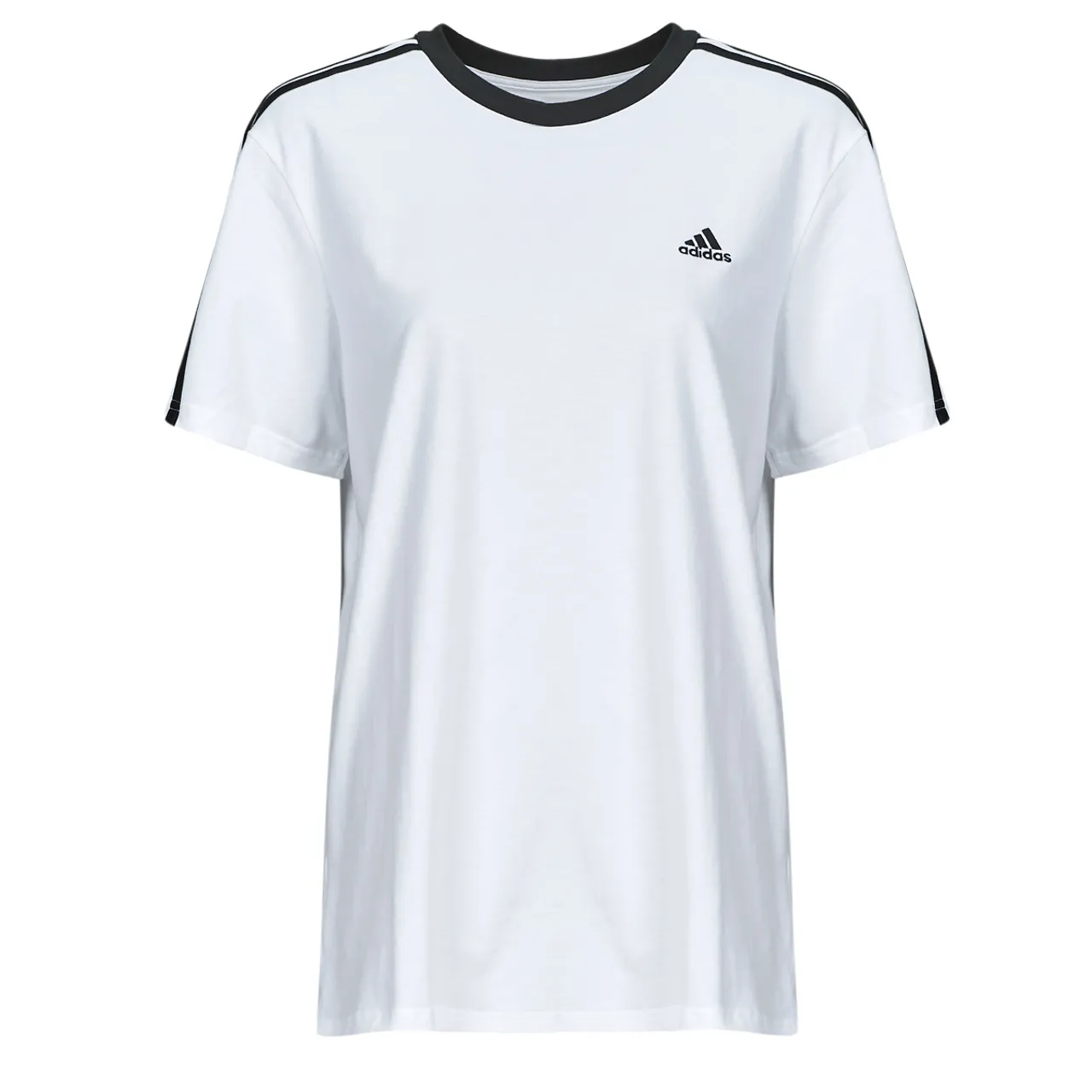 adidas  W 3S BF T  women's T shirt in White