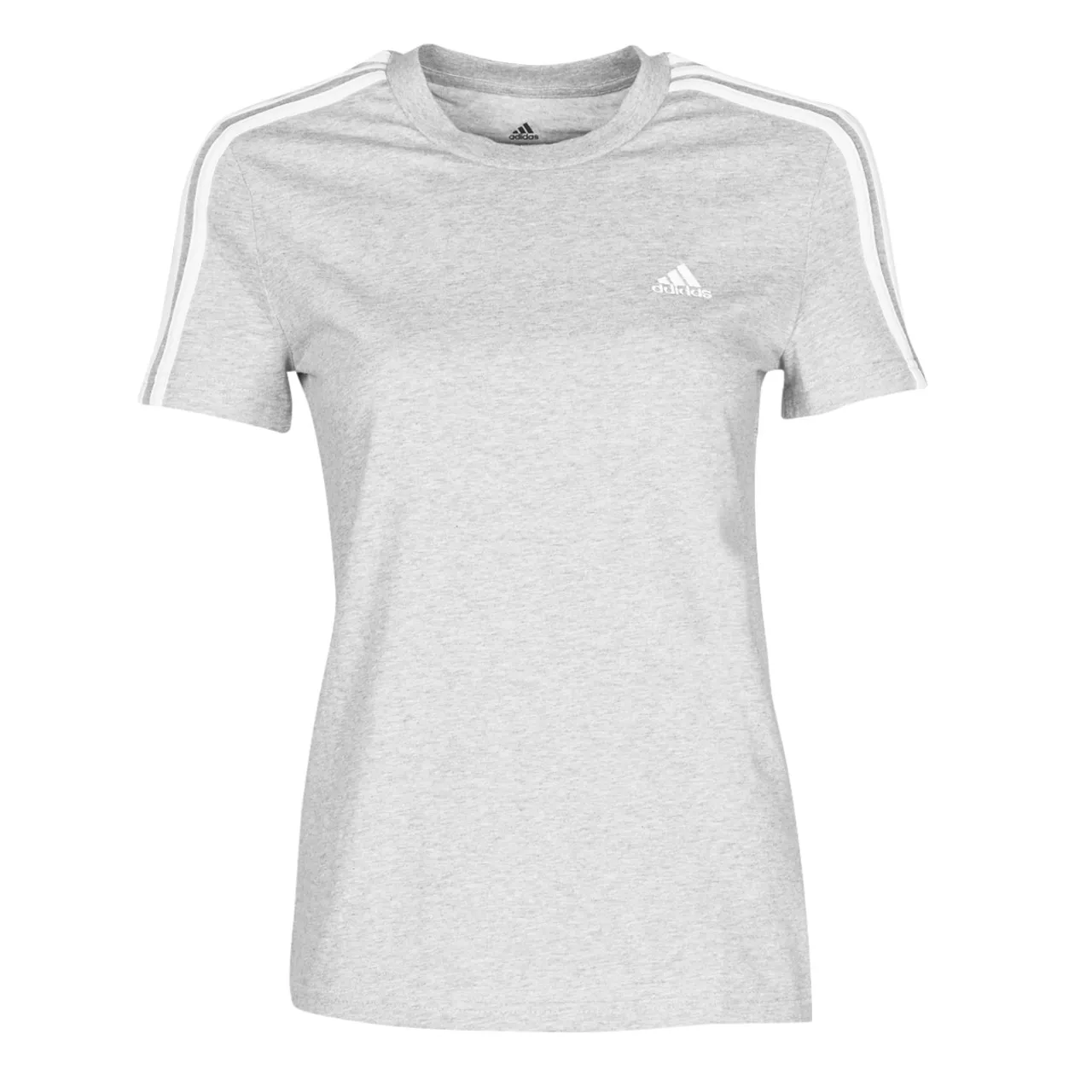 adidas  W 3S T  women's T shirt in Grey