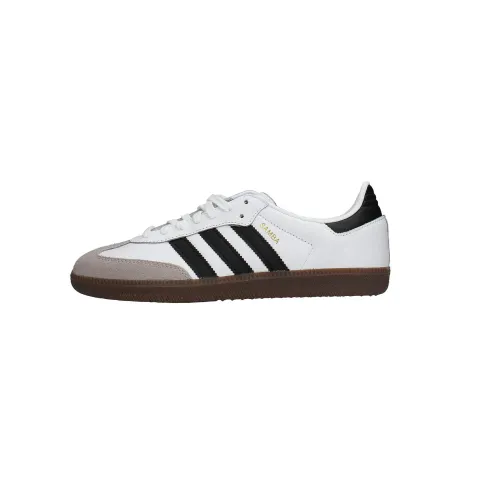 Adidas , White Samba with Black Stripes ,White male, Sizes: