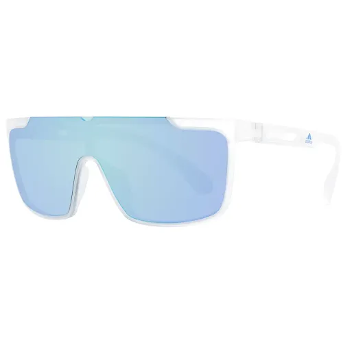 Adidas , White Unisex Sunglasses with Mirrored Gradient Lenses ,White female, Sizes: ONE