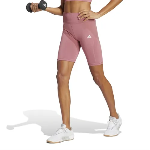 adidas Womens Aeroknit Seamless Tight Shorts Pink Strata