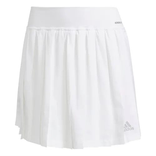 adidas Womens Club Aeroready Pleated Tennis Skirt White/Grey Two