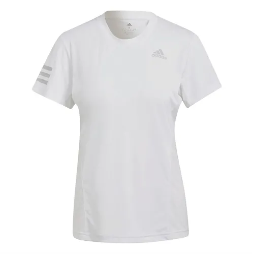 adidas Womens Club Aeroready Tennis Top White/Grey Two