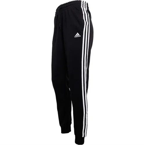 adidas Womens Essentials 3-Stripes French Terry Sweat Pants Black/White