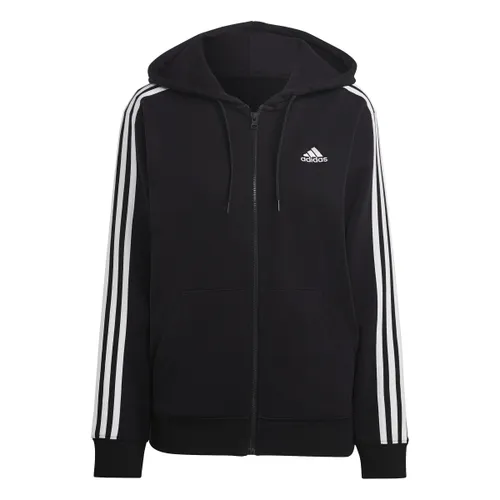 adidas Women's Essentials 3-Stripes Hooded Track Top