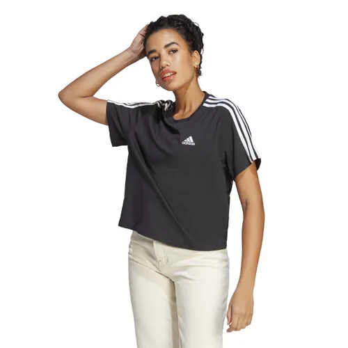 adidas Women's Essentials 3-Stripes Single Jersey T-Shirt