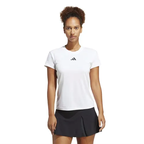 adidas Womens Freelift Aeroready Tennis Top White