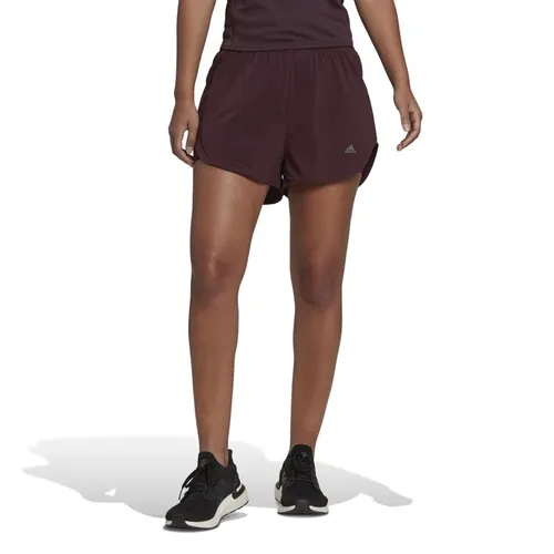 adidas Womens Hiit 45 Seconds Aeroready 2 In 1 Shorts Shadow Maroon/Carbon
