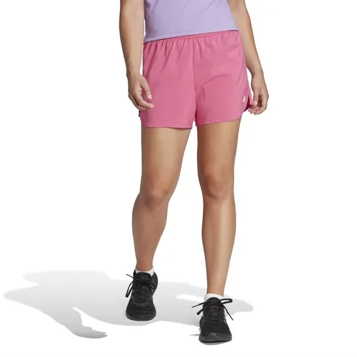 adidas Womens Made For Training Aeroready Minimal Shorts Preloved Fuchsia