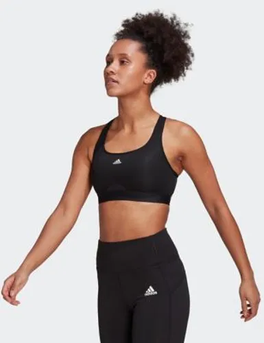Adidas Womens Powerreact Training Non Wired Sports Bra - XSDD - Black, Black