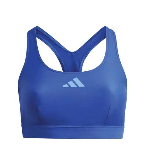 adidas Womens Sporty Bikini Top (Plus Size) Semi Lucky Blue/Blue Fusion