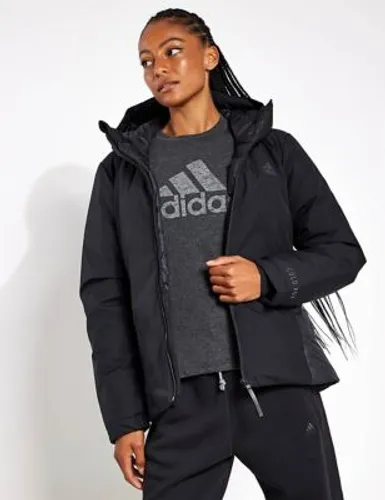 Adidas Womens Traveer COLD.RDY Sports Jacket - XS - Black/Black, Black/Black